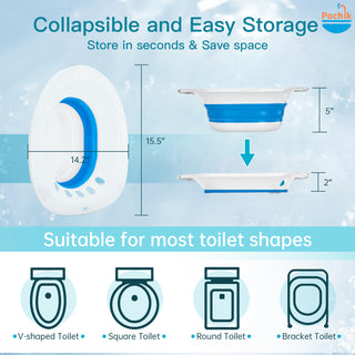 Pochik Electric Sitz Bath, Sitz Bath for Toilet Postpartum Care and Hemorrhoids,Unisex Foldable Toilet Seat